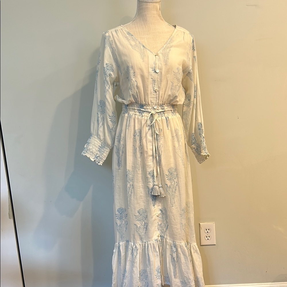 Alamwar Lightweight Cotton Maxi 3/4 sleeve